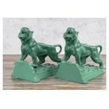 Ronson Art Deco Roar of the Tiger Bookends