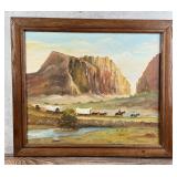 Dolly Pedigo Overland Trail Painting