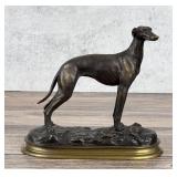 Pierre Jules Mene Spanish Greyhound Dog Bronze