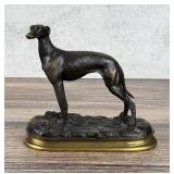 Pierre Jules Mene Spanish Greyhound Dog Bronze