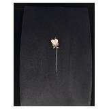 Austrian Black Forest Roe Deer Tooth Stick Pin