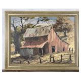 John Hannah California Deserted Barn Painting