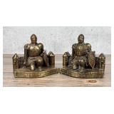 Pompeian Bronze Templar Knight Bookends