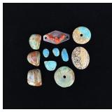 Turquoise Coral Jasper Cabochons