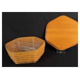 Longaberger Hexagon Basket and Liners