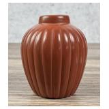 Alvin Baca Santa Clara Ribbed Melon Jar Pot