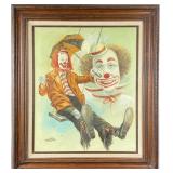 William Hoffman Clown Painting
