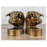 Dodge Gladys Brown Hereford Bull Bookends
