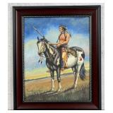 Judith Berkshire Jones Sioux Scout Painting