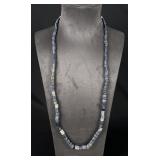 Native American Indian Trade Beads Blue Gooseberry
