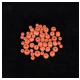 Group of Coral Native American Indian Trade Beads