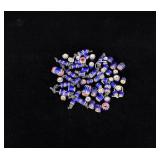 Group of Antique Chevron Indian Trade Beads