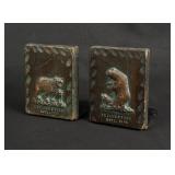 Yellowstone Park Bear Book Ends