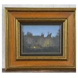 Harold Whitley Indian Village Painting