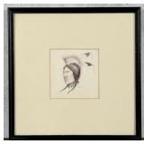 Harold Whitley Sioux Dancer Drawing