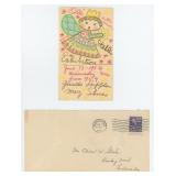 Gisella Loeffler Taos Postcard Drawing