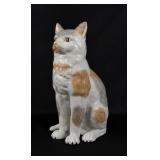 Carl Thieme Dresden Porcelain Life Size Cat