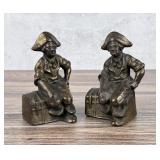 Hubley Cast Iron Pirate Treasure Chest Bookends