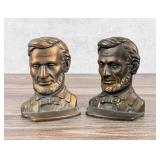 President Abraham Lincoln Cast Iron Bookends