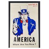 Anti War America Where are You Uncle Sam Poster