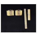 Anson 12k Gold Filled Tie Bar Cufflinks
