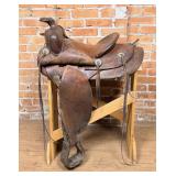 Missoula Montana Saddlery Tooled Leather Saddle