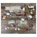 Group Of Vintage Fishing Lures & Spoons