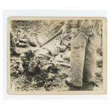 WW2 USMC Marines Dead Japanese Soldiers Photo