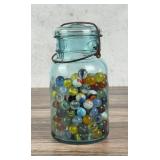 Jar of Vintage Marbles