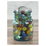 Jar of Vintage Marbles