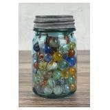 Jar of Vintage Marbles