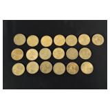 19 Sacagawea Dollars