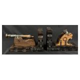 Cannon and Mortar Bookends