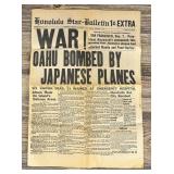 Honolulu Star Bulletin Oahu Bombed Newspaper
