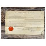 Osage Indian Land Grant Ulysses Grant Signed