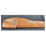 Tooled Leather Leg Of Lamb Shotgun Scabbard
