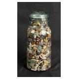 Mason Jar Full of Polished Agates