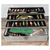 Liberty Fishing Tackle Box & Contents