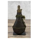 American Flask Cap Co Brass Copper Powder Flask