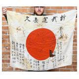 WW2 USMC Guadalcanal Captured Japanese Flag