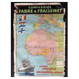 Fabre & Fraissinet Ocean Liner Travel Poster