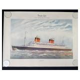 French Line Liberte Ocean Liner Print