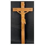 Carved Wood Crucifix