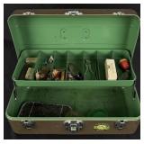 Vintage Fishing Tackle Box and Contents