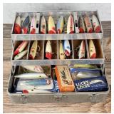 Grip Loc Fishing Tackle Box & Contents