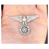 WW2 German SS Kepi Cap Eagle Hat Badge