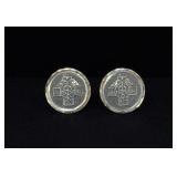 Taxco Mexico Sterling Silver Doctor Cufflinks