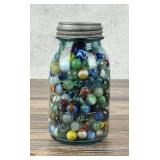Jar of Vintage Marbles