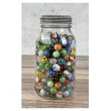 Jar of Vintage Marbles