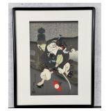 Sadanobu Hasegawa Japanese Woodblock Print